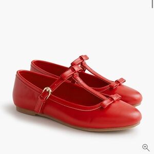 Crewcuts Girls' bow T-strap Mary Jane flats